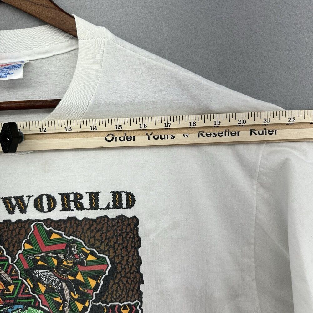 1993 First World Arts‎ & Cultural Festival Houston Texas White Tshirt XL VTG 90s - Picture 3 of 8